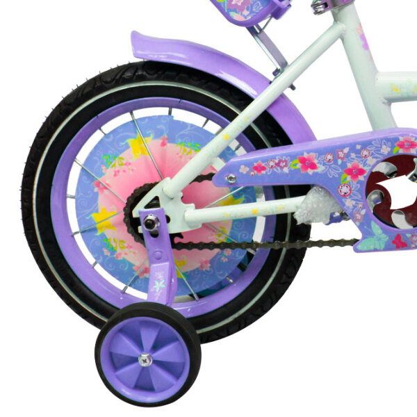 Bicicletă Crosser Girl-S 16" Violet White Oțel / Pentru copii photo 1