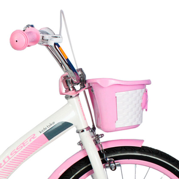 Bicicletă Crosser C3 20" Pink White Oțel / Pentru copii photo 4