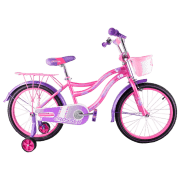 Bicicletă Crosser Kiddy 18" Pink White Oțel / Pentru copii
