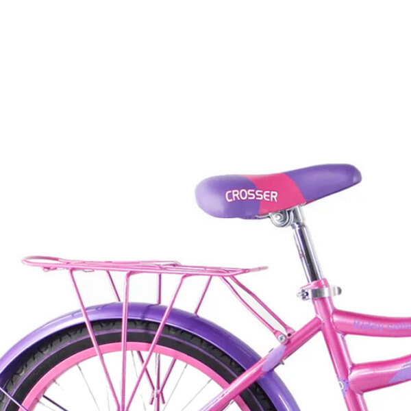Bicicletă Crosser Kiddy 18" Pink White Oțel / Pentru copii photo 4