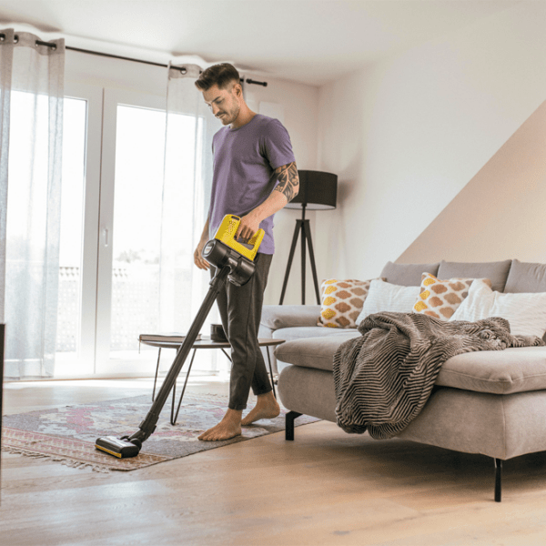 Aspirator vertical KARCHER VC 4 CL Cordless (1.198-620.0) Yellow 140 W | Uscată | Container | 0.65 l photo 3