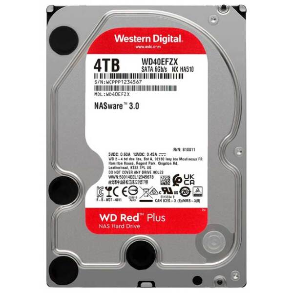 HDD Western Digital Red Plus 3.5'' 4 ТБ  photo 2