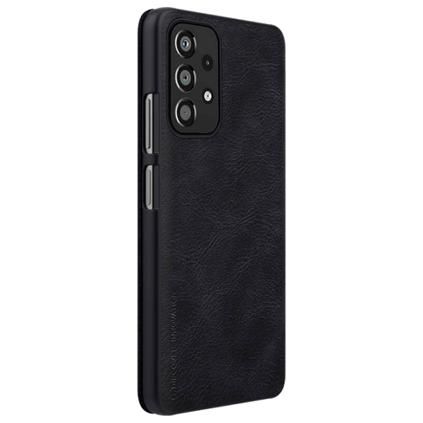 Husă pentru smartphone Samsung Galaxy A33 5G (QIN) Black Nillkin, Piele, Flip Cover photo 3
