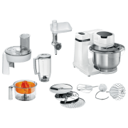 Mașină de bucătărie Bosch MUMS2EW40 White 700 W, Mecanic, Numărul de viteze: 4