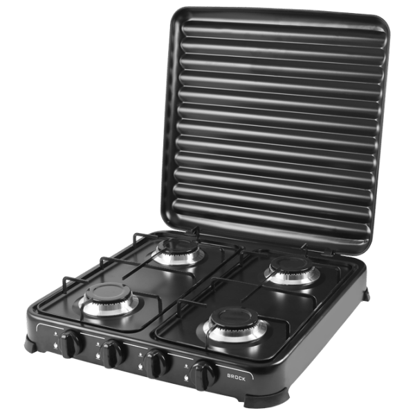 Brock GS2004BK Black Pe gaz, Oțel emailat photo 1