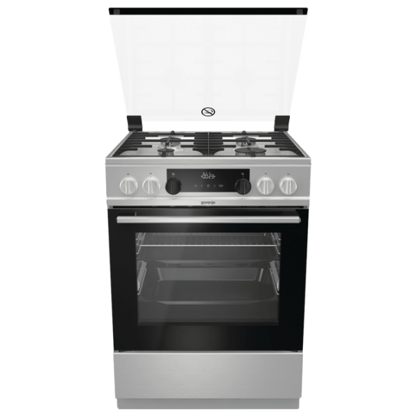 Aragaz Gorenje KS 6350 XF Inox Tipul plitei: Pe gaz, 71 l, Tipul cuptorului: Electric photo 1