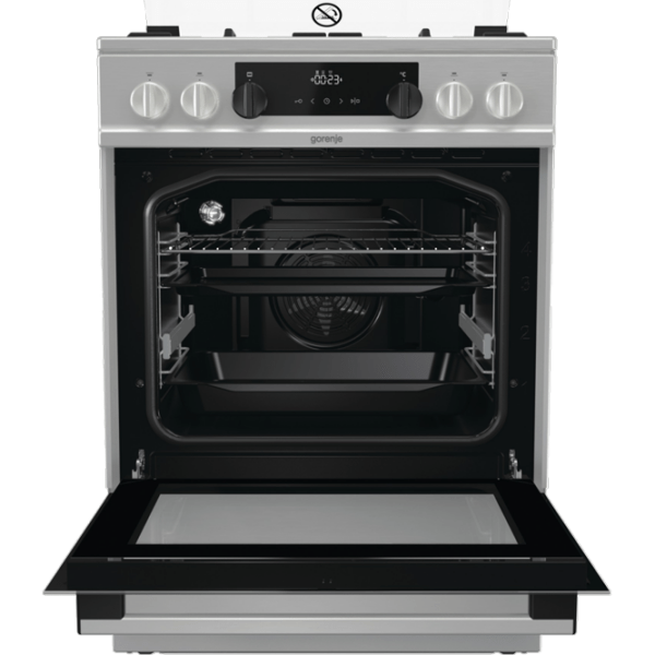 Aragaz Gorenje KS 6350 XF Inox Tipul plitei: Pe gaz, 71 l, Tipul cuptorului: Electric photo 4