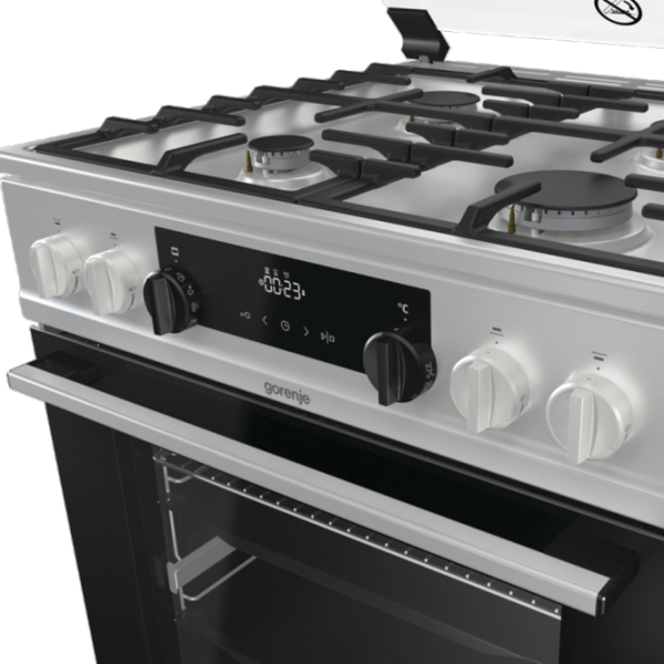 Aragaz Gorenje KS 6350 XF Inox Tipul plitei: Pe gaz, 71 l, Tipul cuptorului: Electric photo 5