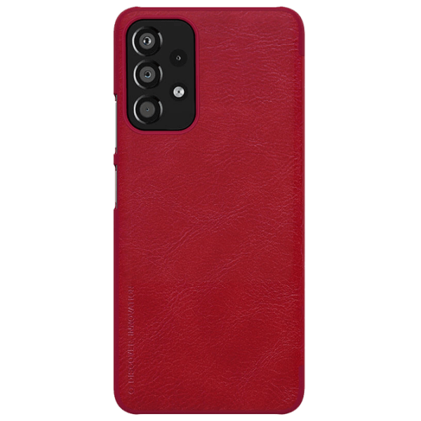 Husă pentru smartphone Samsung Galaxy A33 5G (QIN) Red Nillkin, Piele, Flip Cover photo 2