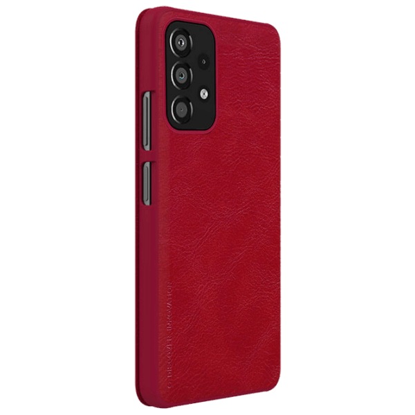 Husă pentru smartphone Samsung Galaxy A33 5G (QIN) Red Nillkin, Piele, Flip Cover photo 3