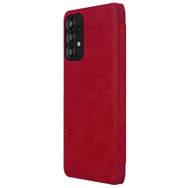 Husă pentru smartphone Samsung Galaxy A33 5G (QIN) Red Nillkin, Piele, Flip Cover photo 4