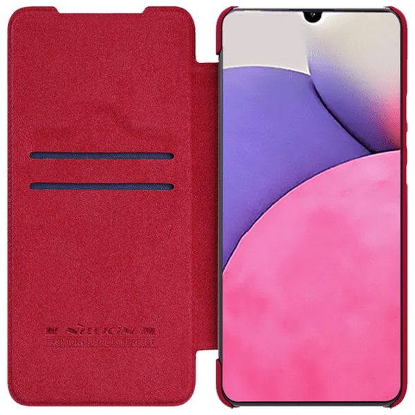 Husă pentru smartphone Samsung Galaxy A33 5G (QIN) Red Nillkin, Piele, Flip Cover photo 5