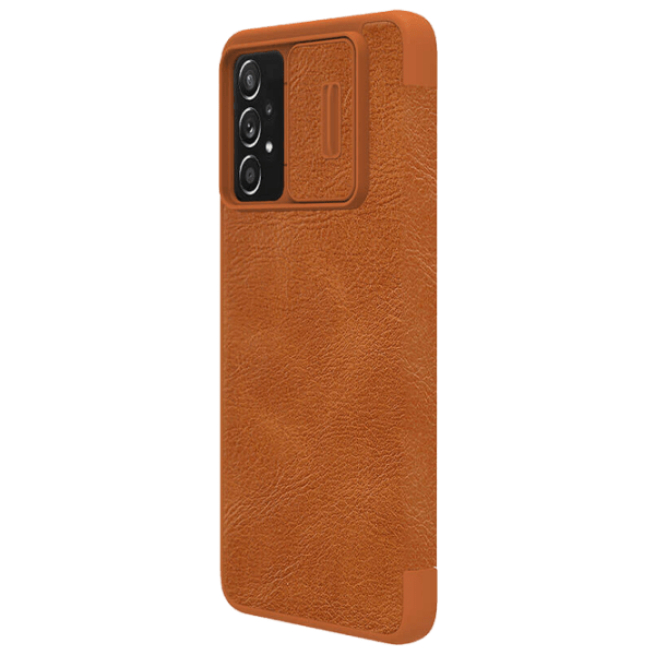 Чехол для смартфона Samsung Galaxy A73 (QIN Pro) Коричневый Nillkin, Кожа, Flip Cover photo 4