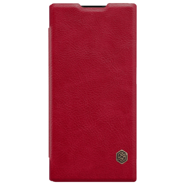 Husă pentru smartphone Xiaomi Redmi Note 11 Pro (QIN Pro) Red Nillkin, Piele, Flip Cover photo 1