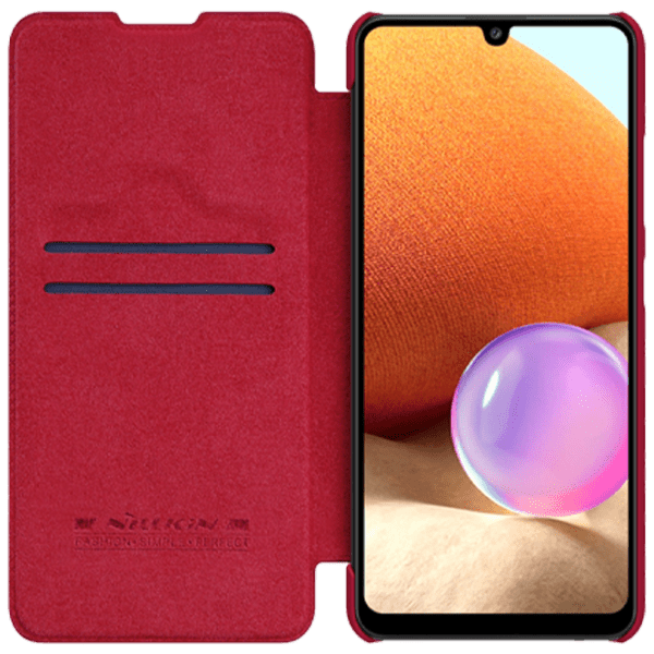 Husă pentru smartphone Xiaomi Redmi Note 11 Pro (QIN Pro) Red Nillkin, Piele, Flip Cover photo 2