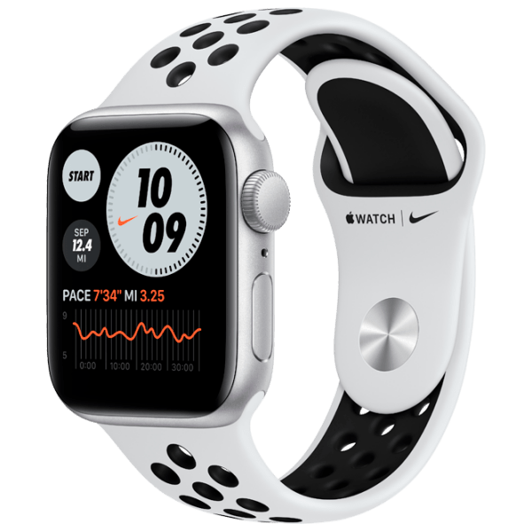 Ceas inteligent Apple Watch SE Nike Silver 1.57" | 40mm | Aluminiu/Fluoroelastomer
| MKQ23 photo 1
