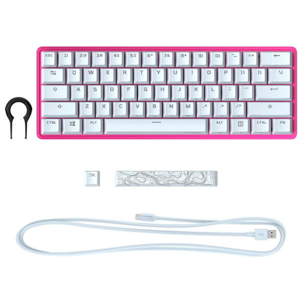 Tastatură HyperX Alloy Origins 60 TKL Pink Gaming, Cu fir photo 5
