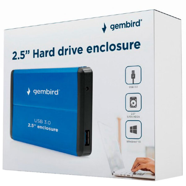 Внешний корпус для HDD Gembird EE2-U3S-2-B Синий USB 3.0 photo 5