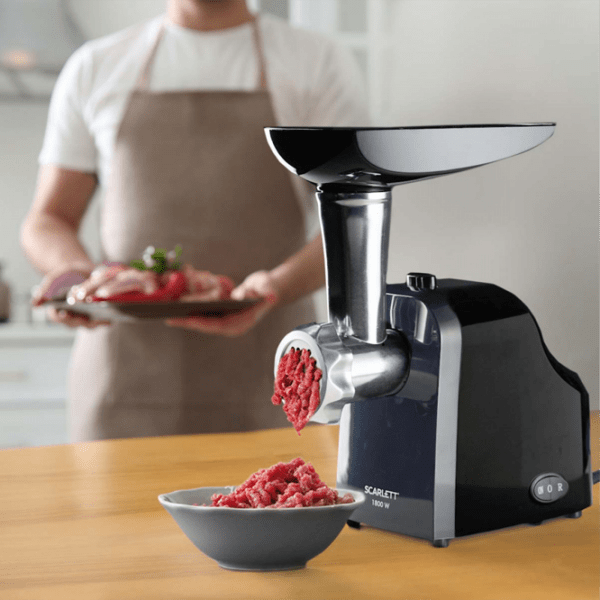 Mașină de tocat carne Scarlett SC-MG45M21 Black 1800 W, 2 kg/ min photo 6
