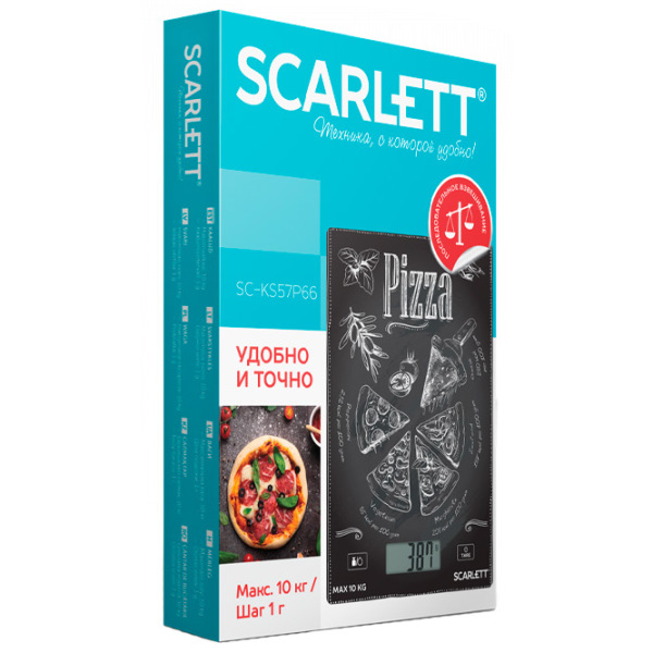 Кухонные весы Scarlett SC-KS57P66 Черный  photo 3