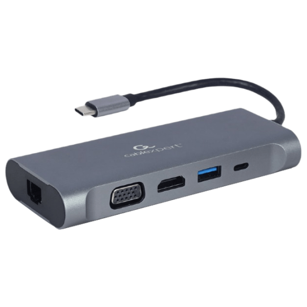 Адаптер Cablexpert A-CM-COMBO7-01 Серый USB Type-C photo 1