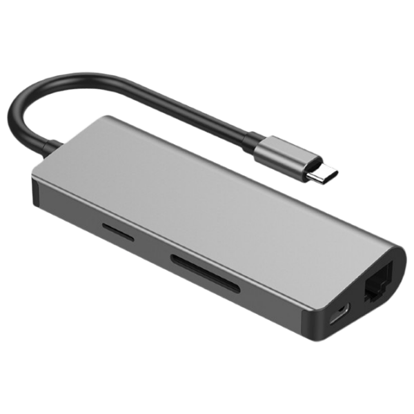 Adapter Cablexpert A-CM-COMBO5-01 Gray USB Type-C photo 2