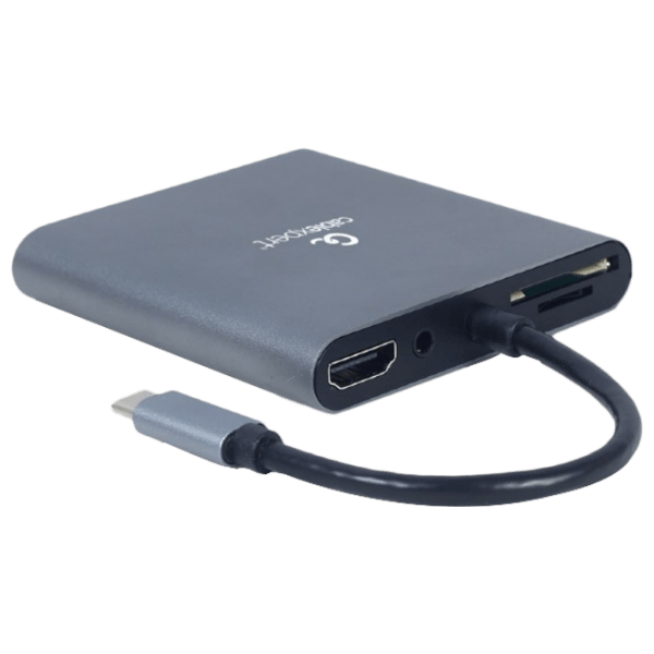 Adapter Cablexpert A-CM-COMBO6-01 Gray USB Type-C photo 1