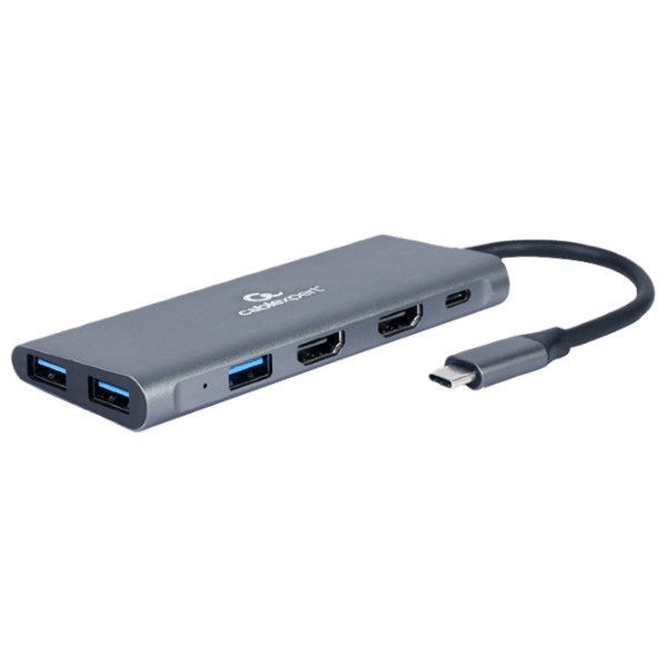 Adapter Cablexpert A-CM-COMBO3-01 Gray USB Type-C photo 1