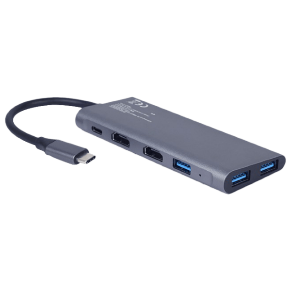 Adapter Cablexpert A-CM-COMBO3-01 Gray USB Type-C photo 2