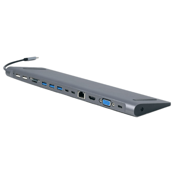 Adapter Cablexpert A-CM-COMBO9-01 Gray USB Type-C photo 1