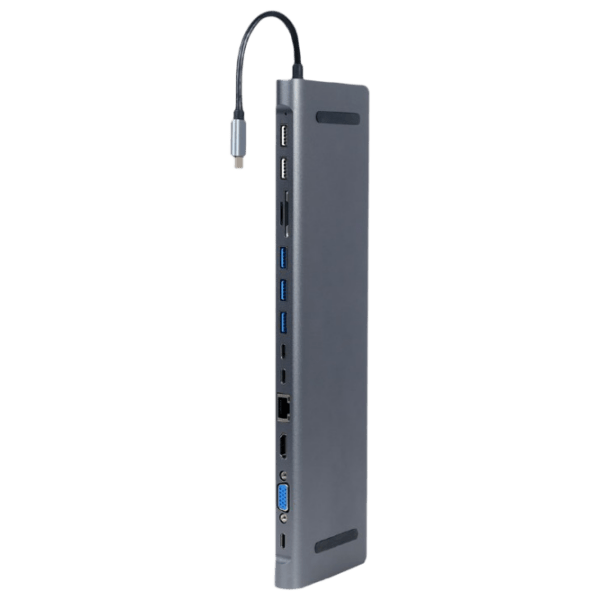 Adapter Cablexpert A-CM-COMBO9-01 Gray USB Type-C photo 2