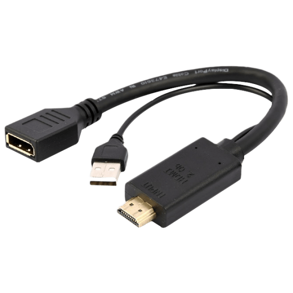 Adapter Cablexpert A-HDMIM-DPF-01 Black  photo 2