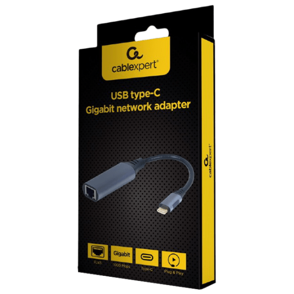 Adapter Cablexpert A-USB3C-LAN-01 Gray USB Type-C photo 3