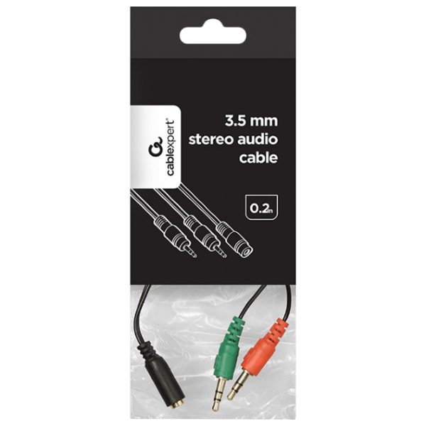 Cablu audio Cablexpert CCA-418 3.5 mm/ 3.5 mm Black  photo 3