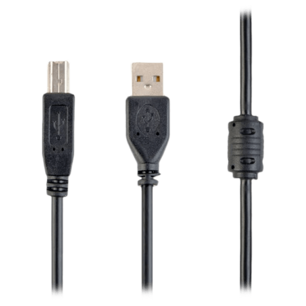 Кабель данных Cablexpert CCFB-USB2-AMBM USB Type-A/ USB Type-B Черный  photo 1