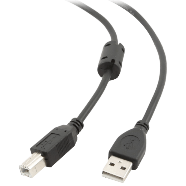 Кабель данных Cablexpert CCFB-USB2-AMBM USB Type-A/ USB Type-B Черный  photo 2