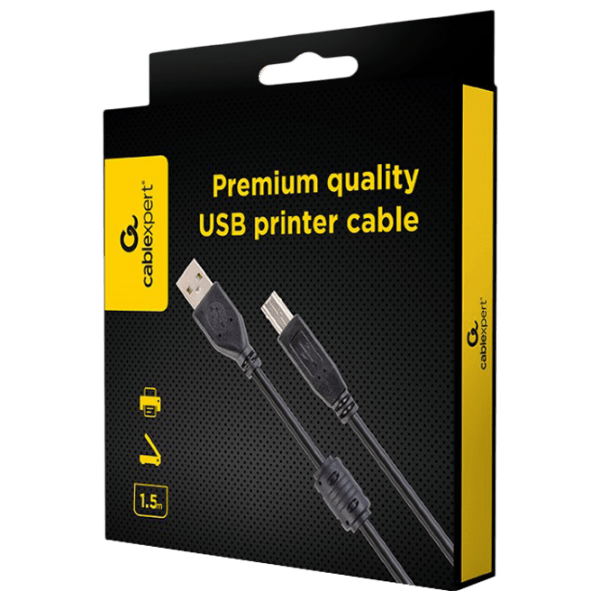 Кабель данных Cablexpert CCFB-USB2-AMBM USB Type-A/ USB Type-B Черный  photo 3