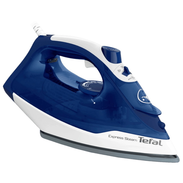 Утюг Tefal FV2838E0 Синий 2400 Вт, 40 г/мин, 0.27 л, Металл photo 1
