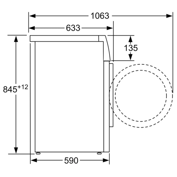 Mașină de spălat Bosch WAU28SL8SN White 8 kg, 1400 rpm, C photo 6