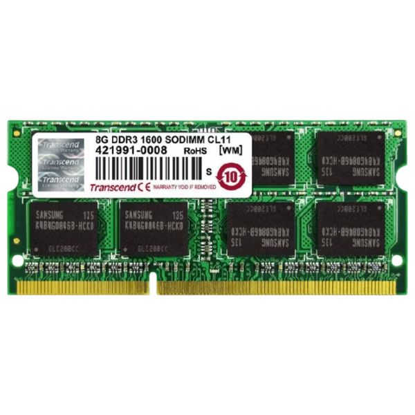 Оперативная память 8 ГБ Transcend TS1GSK64W6H  SO-DIMM, DDR3, 1600 МГц photo 1