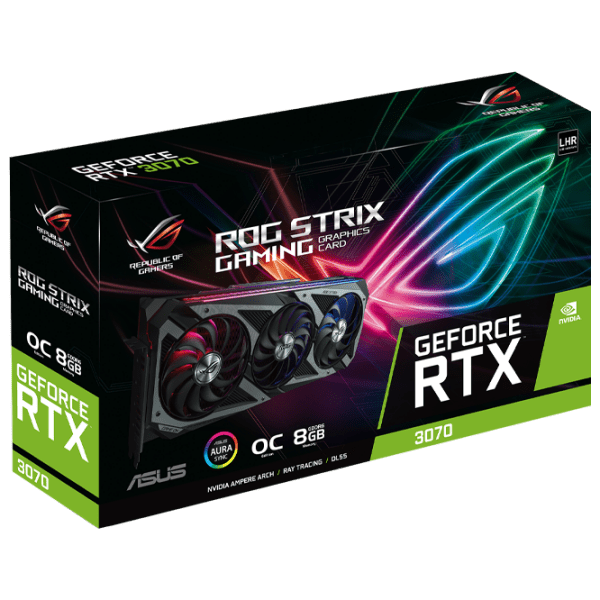 Видеокарта Asus GeForce RTX 3070 LHR ROG Strix Gaming OC V2 8 ГБ  photo 7