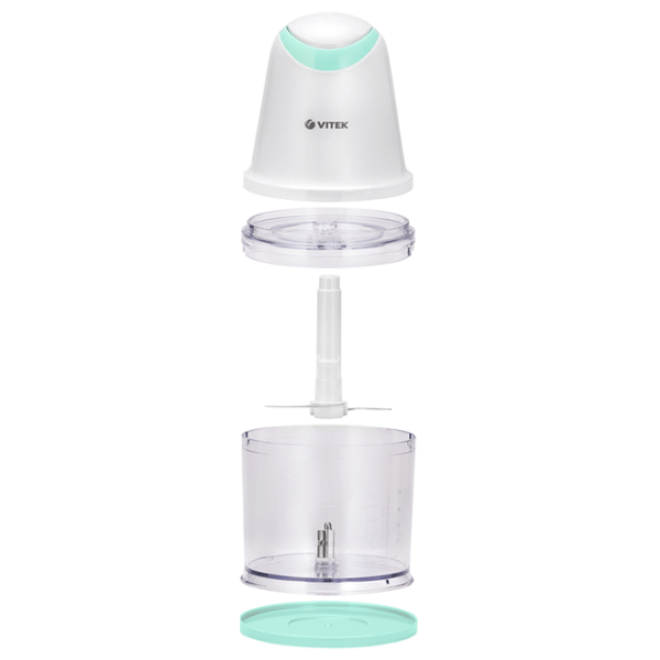 Aparat de mărunţit Vitek VT-1639 White Rețea, 400 W, 0.5 l photo 2