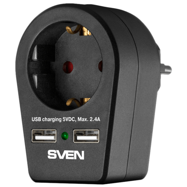 Удлинитель Sven SF-S1U Черный  photo 1