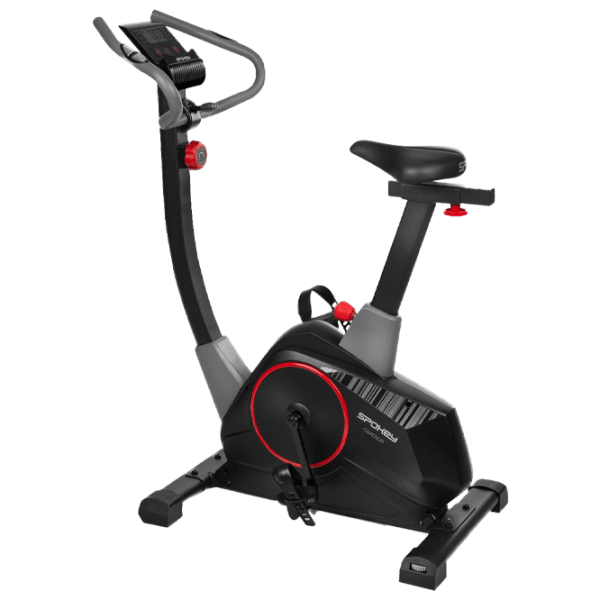 Bicicletă fitness Spokey Gradior Gray Black Vertical, 120 kg photo 1