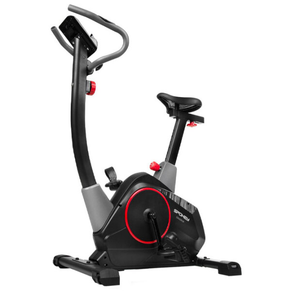 Bicicletă fitness Spokey Gradior Gray Black Vertical, 120 kg photo 2