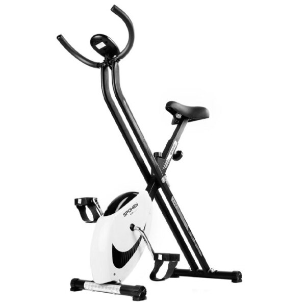 Bicicletă fitness Spokey Xfit White Vertical, 100 kg photo 2