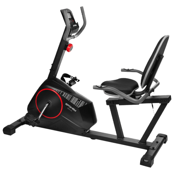 Bicicletă fitness Spokey Specus Black Orizontală, 120 kg photo 1