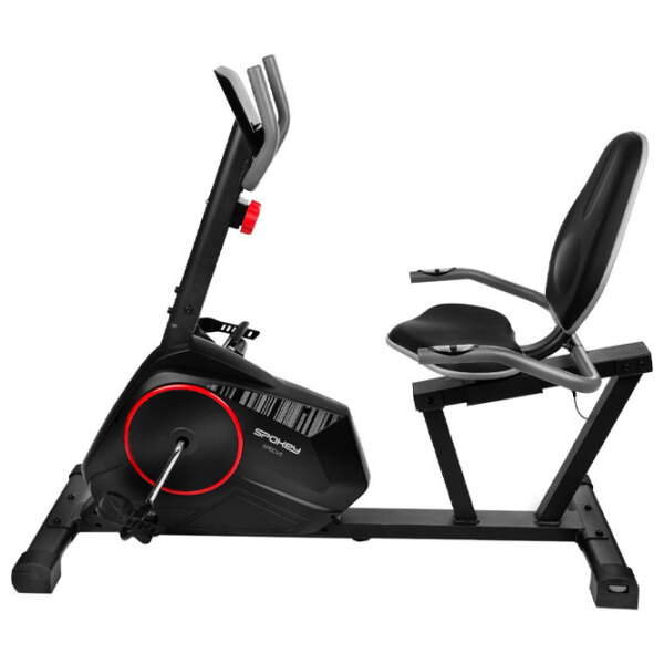 Bicicletă fitness Spokey Specus Black Orizontală, 120 kg photo 3