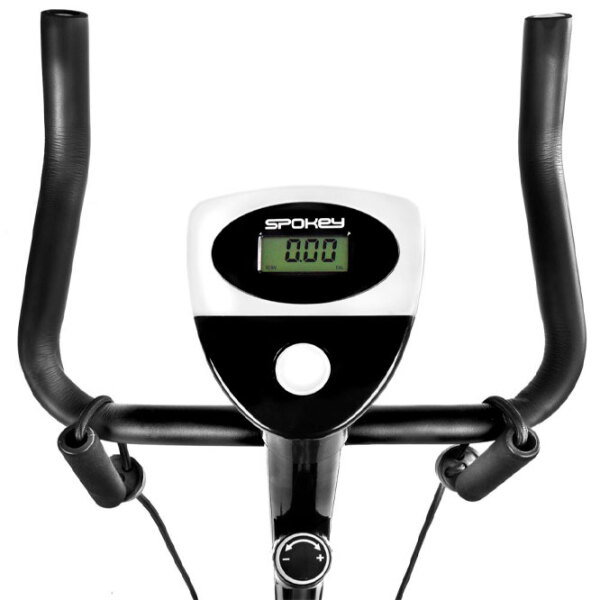 Bicicletă fitness Spokey Onego+ Black White Vertical, 100 kg photo 4
