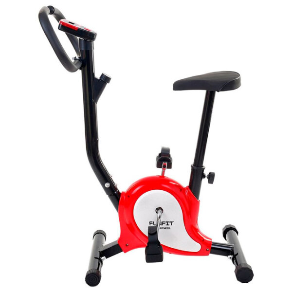 Bicicletă fitness FunFit F01 Black Red Vertical, 100 kg photo 2